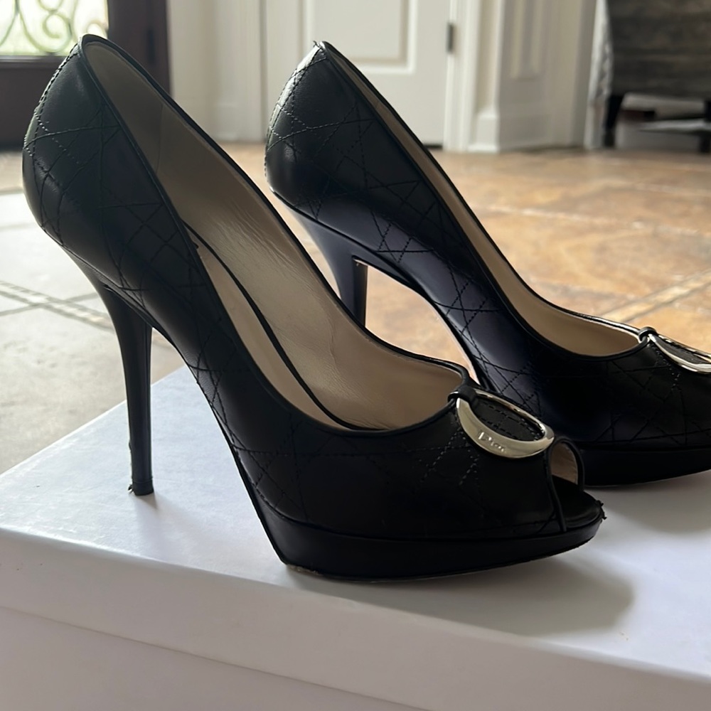 Black Christian Dior O De Dior pump size 39